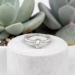 Round Halo Engagement Ring thumbnail 2