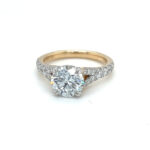 Round Split Shank Engagement Ring thumbnail 1