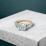 Round Split Shank Engagement Ring thumbnail 3