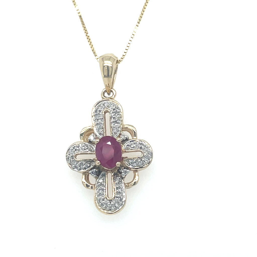Ruby & Diamond Pendant