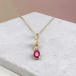 Ruby Twist Pendant thumbnail 3