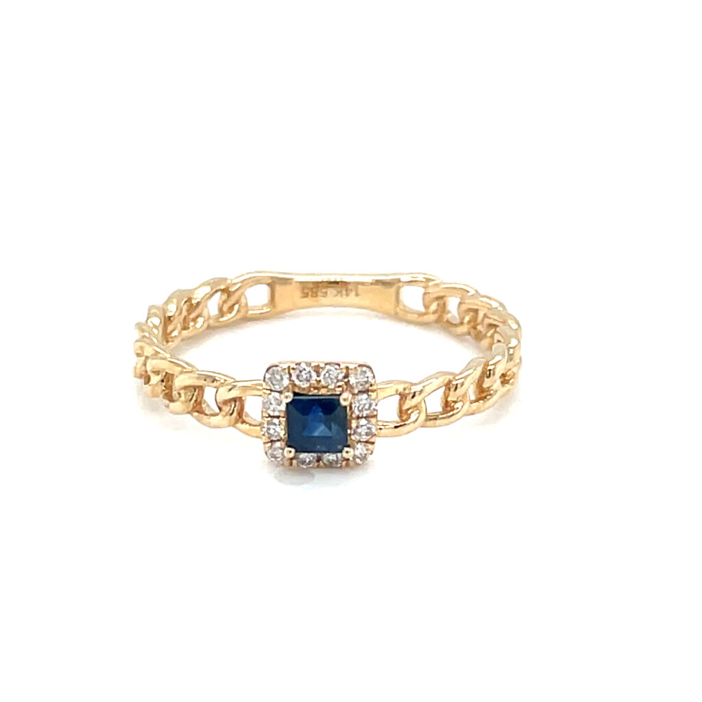Square Sapphire Ring