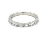 White Gold Diamond Band thumbnail 1