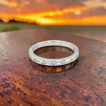 White Gold Diamond Band thumbnail 3