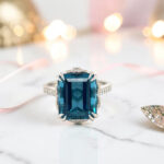 Custom Blue Topaz Ring thumbnail 3