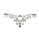 Diamond Baguette Chevron Band thumbnail 1
