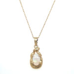 Opal & Diamond Pendant thumbnail 1