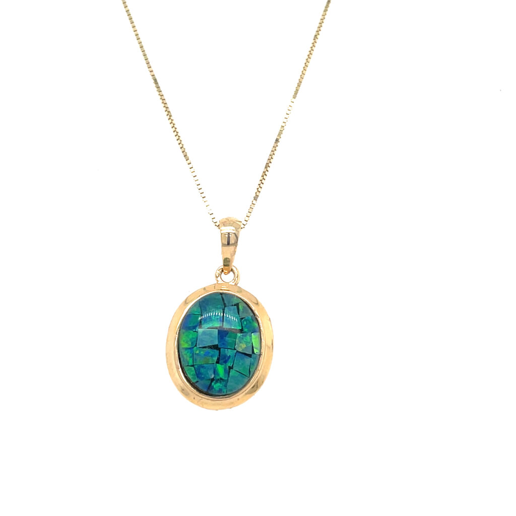 Mosaic Opal Pendant