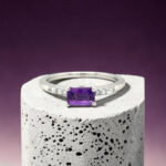 Amethyst & Diamond Ring thumbnail 3