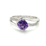 Cushion Amethyst Ring thumbnail 1