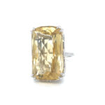 Custom Cushion Citrine Ring thumbnail 1