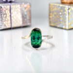 Custom Green Tourmaline Ring thumbnail 2
