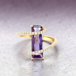 Amethyst Bypass Ring thumbnail 2