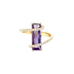 Amethyst Bypass Ring thumbnail 1