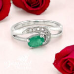 Emerald & Diamond Ring thumbnail 2