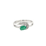 Emerald & Diamond Ring thumbnail 1