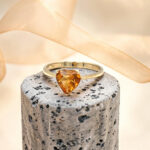 Heart Shape Citrine RIng thumbnail 2