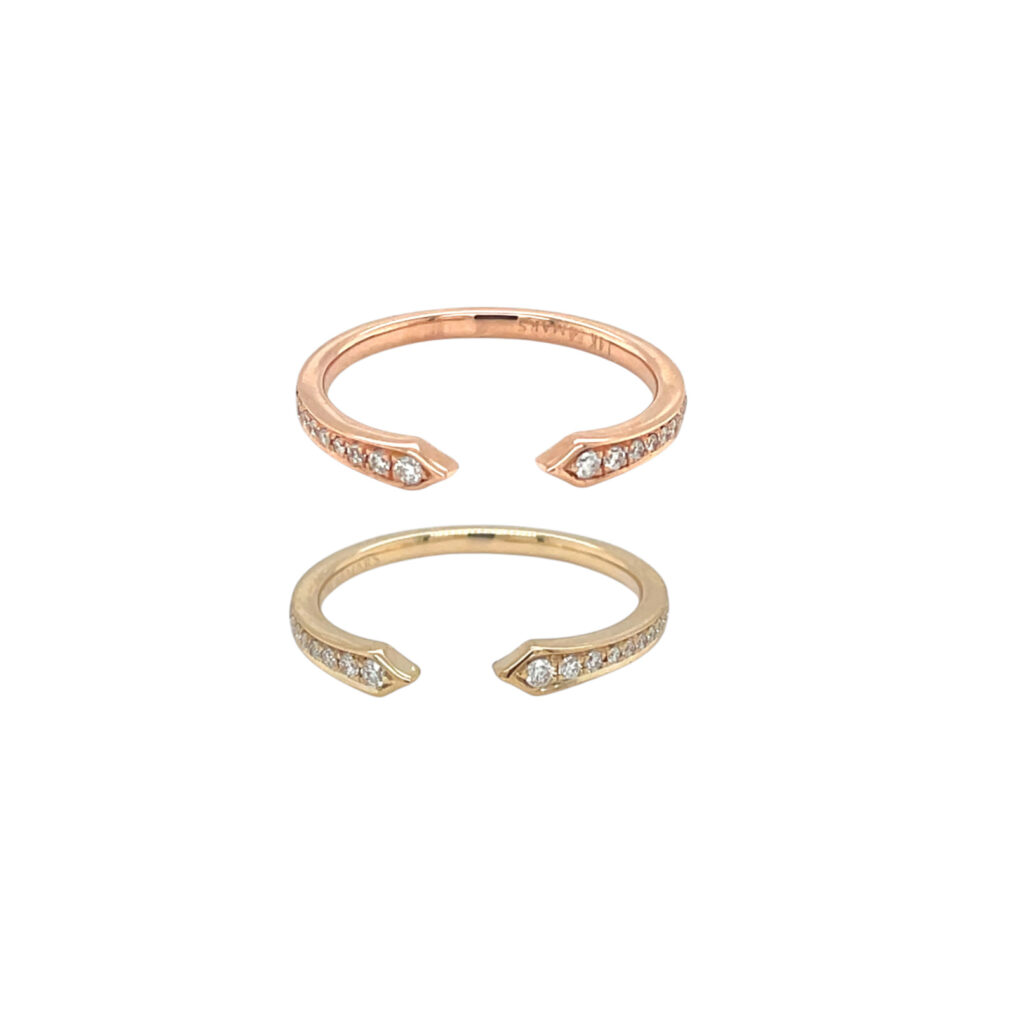 Split Top Diamond Bands