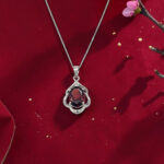 Garnet & Diamond Pendant thumbnail 2