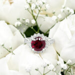 Lab Grown Ruby & Diamond Ring thumbnail 3