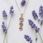 Three Stone Amethyst Pendant thumbnail 3