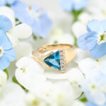 Triangle Blue Topaz Ring thumbnail 3