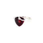 Trillion Garnet & Diamond Ring thumbnail 1