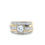 Gents Yellow Gold Diamond Ring thumbnail 1