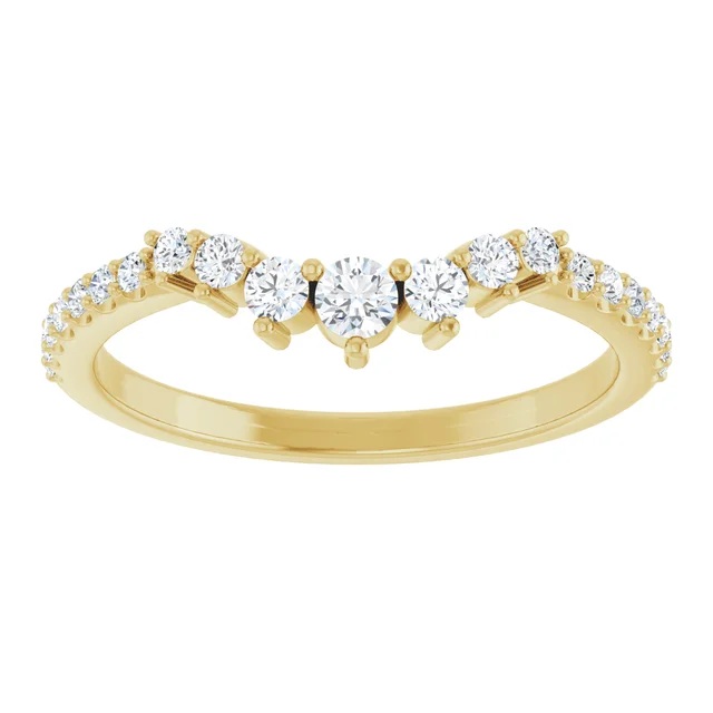 Curved Diamond Band