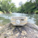 Gents Yellow Gold Diamond Ring thumbnail 2