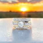 Gents Yellow Gold Diamond Ring thumbnail 3