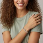 Sterling Silver Infinity Diamond Bracelet thumbnail 2