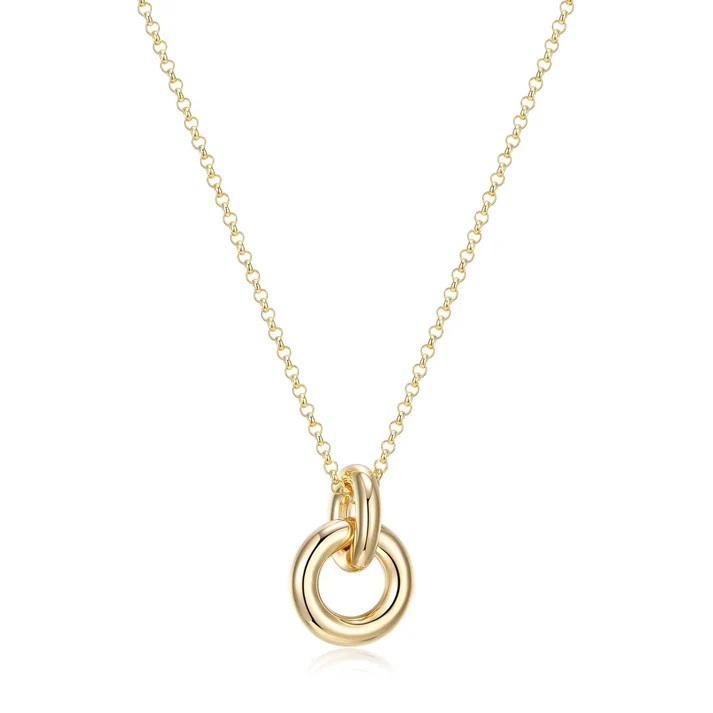 Gold Plated Circle Pendant