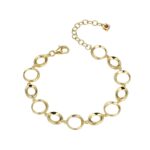 Gold Plated Circles Bracelet thumbnail 1