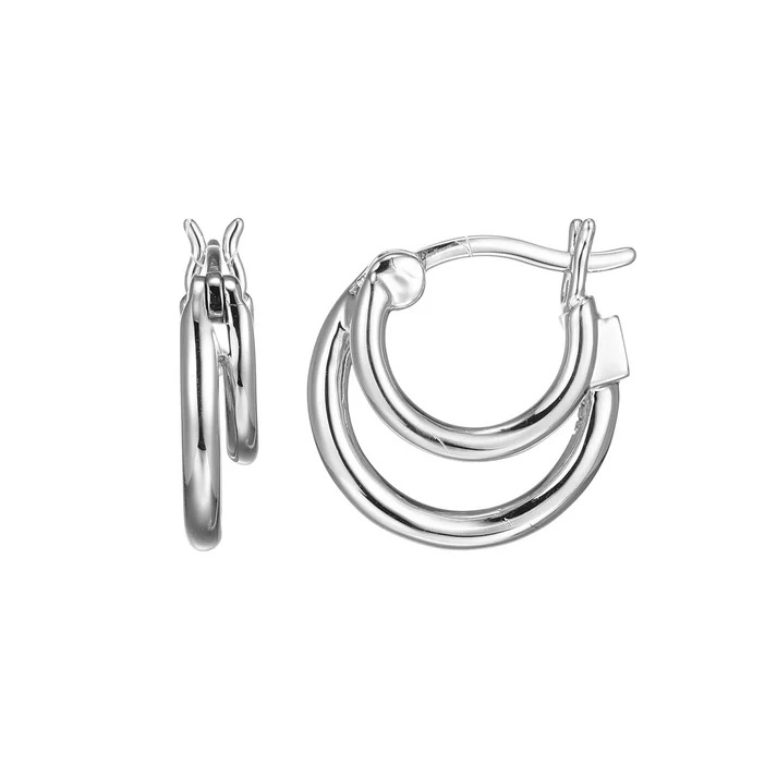 Small Double Hoop Elle Earrings