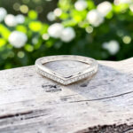 White Chevron Accented Band thumbnail 2