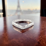 White Chevron Accented Band thumbnail 3
