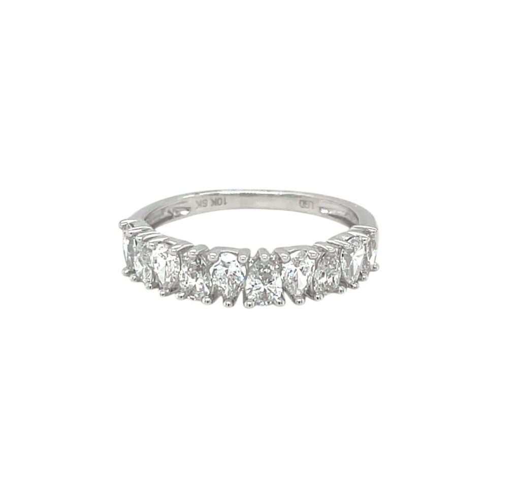 Pear Shape Diamond Band