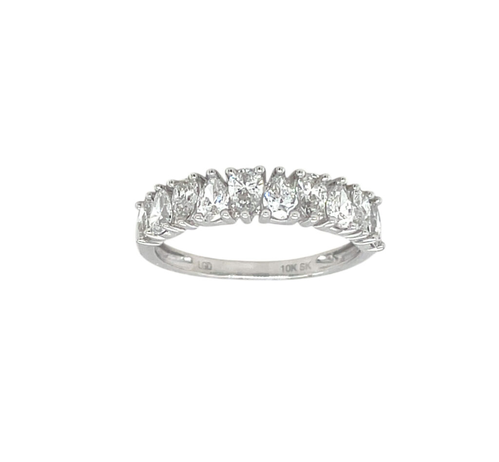 Pear Shape Diamond Band